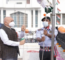 Celebration of republic day 2022 and suryanamaskar